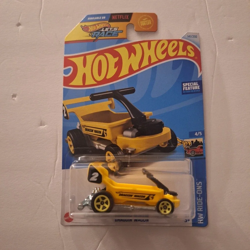 Hot‎ Wheels  Draggin Wagon 'Treasure Hunt'  HW Ride - Ons  141/250 Yellow